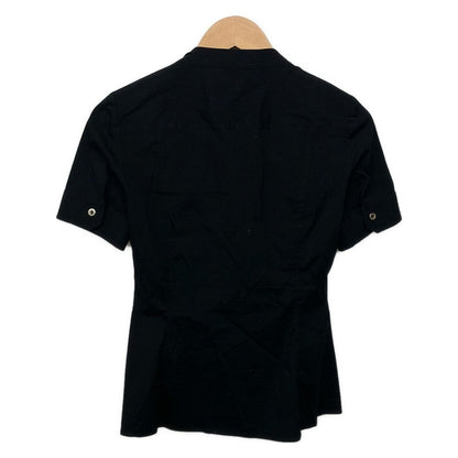 Gucci Short Sleeve Shirt Blouse 38 S Black — view 2