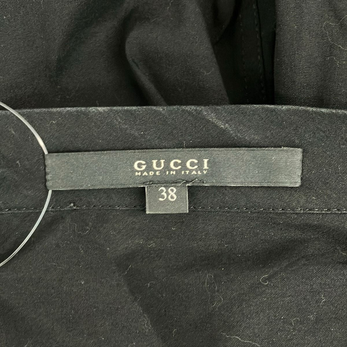 Gucci Short Sleeve Shirt Blouse 38 S Black — view 3