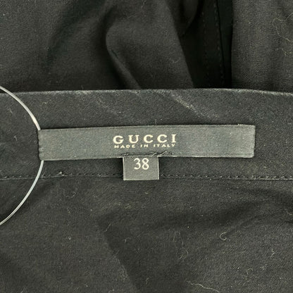 Gucci Short Sleeve Shirt Blouse 38 S Black — view 3