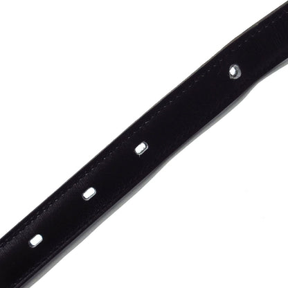 Hermes Belt 75 Hapi 3 Black Blue Jean Silver Reversible Leather — view 5