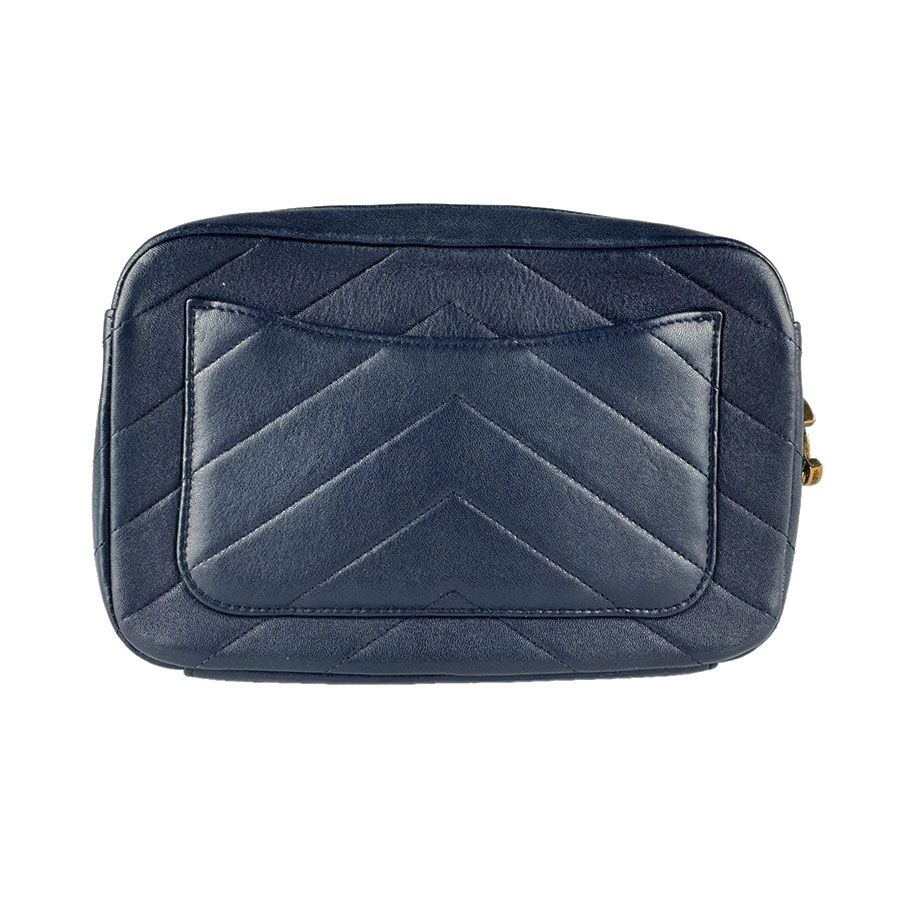 Chanel Shoulder Bag Navy — view 3