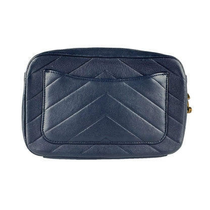 Chanel Shoulder Bag Navy — view 3