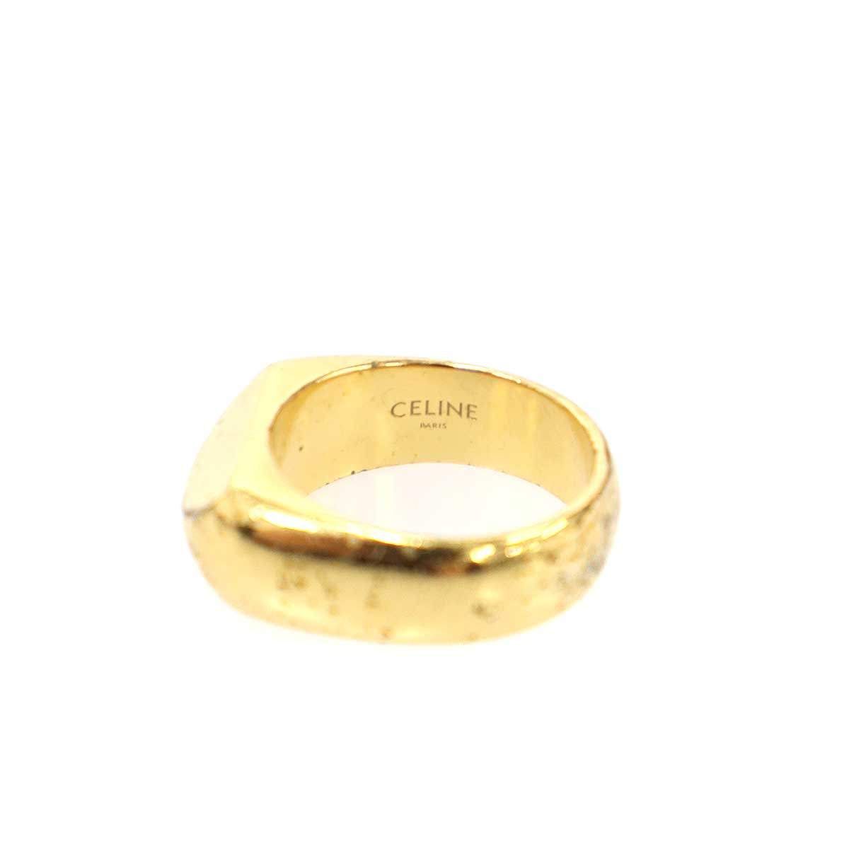 Celine Square Ring Gold — view 5