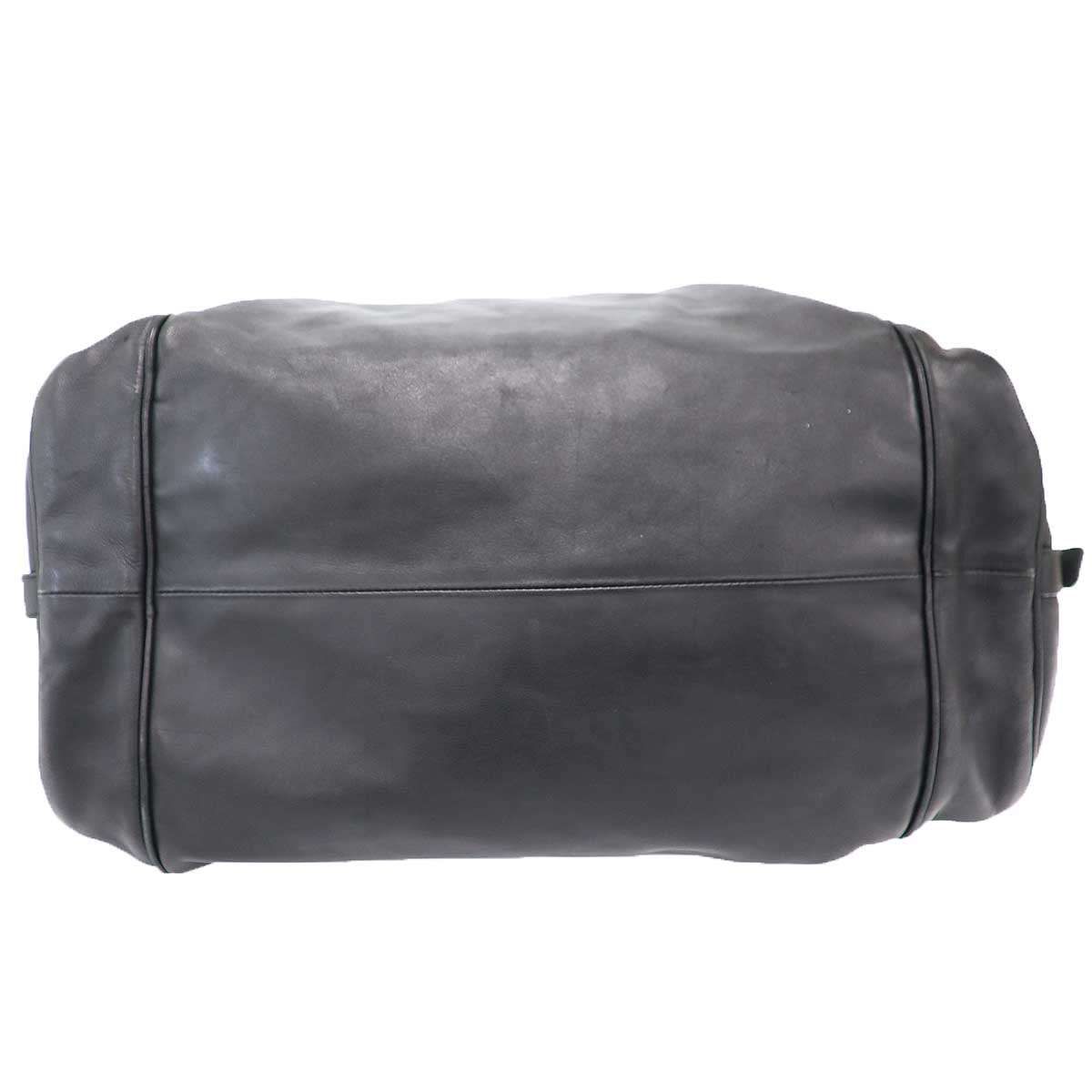 Bottega Veneta Intrecciato Leather Boston Shoulder Bag Black — view 4