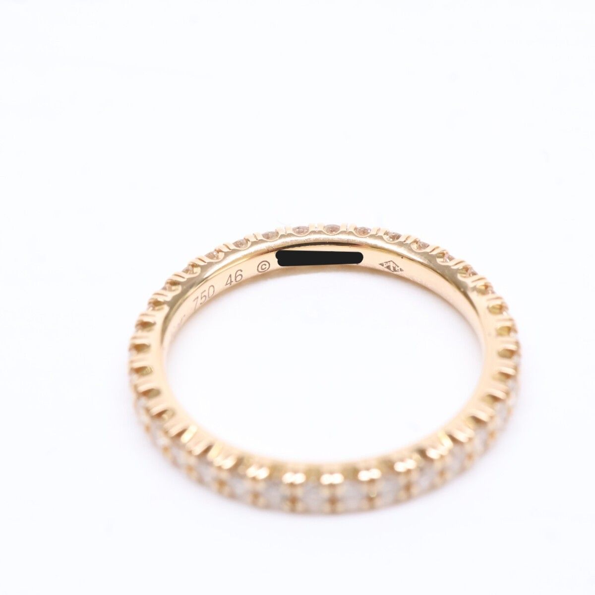 Cartier Etain Cell de Full Eternity Pave Diamond 46 Ring — view 6