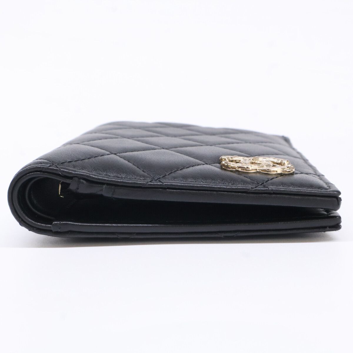 Chanel CC Logo Lambskin Passport Case — view 3