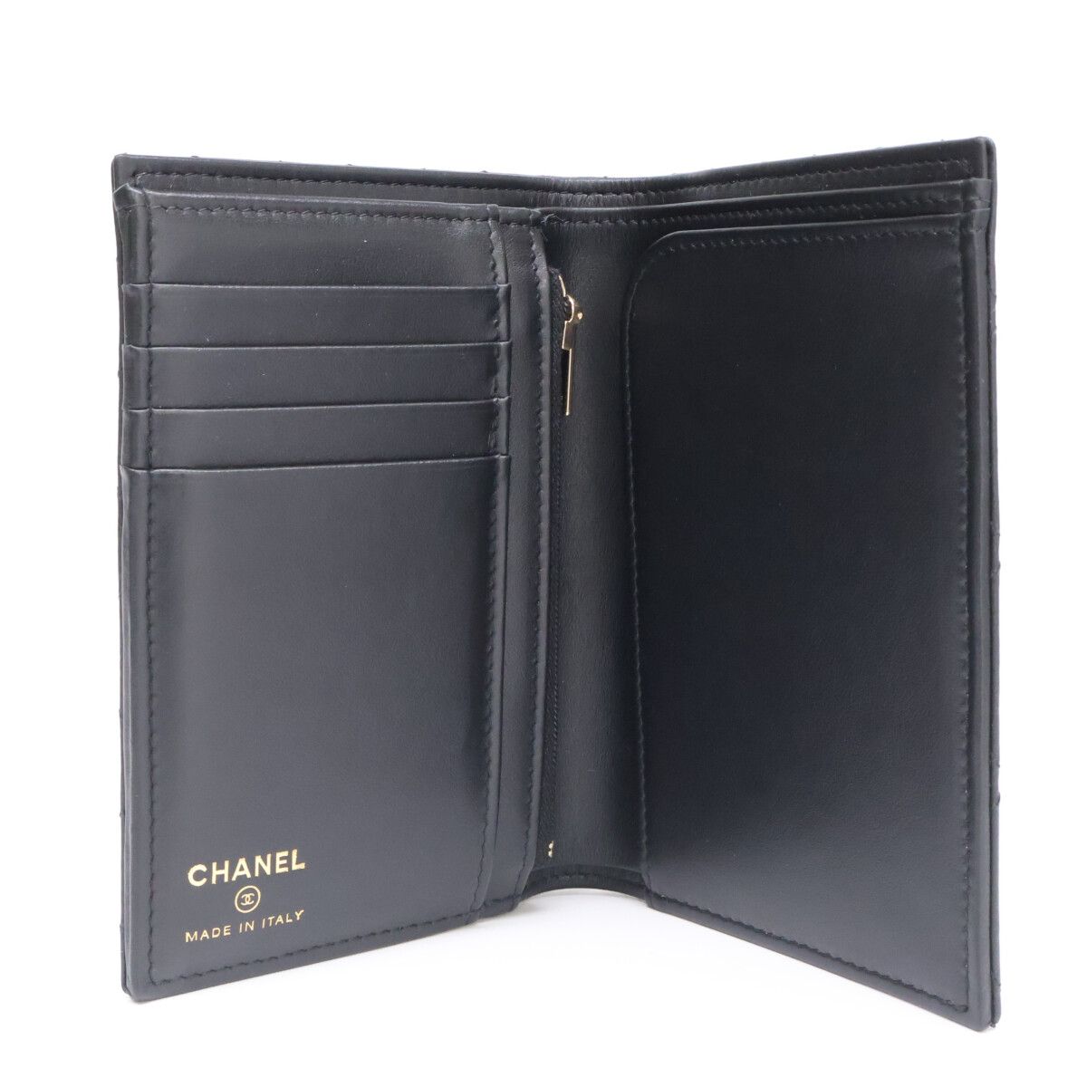 Chanel CC Logo Lambskin Passport Case — view 7