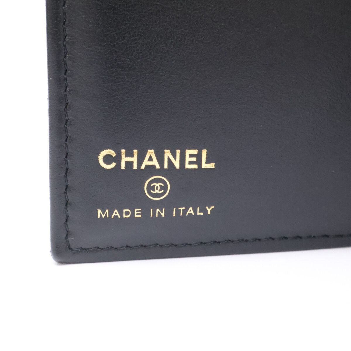 Chanel CC Logo Lambskin Passport Case — view 9