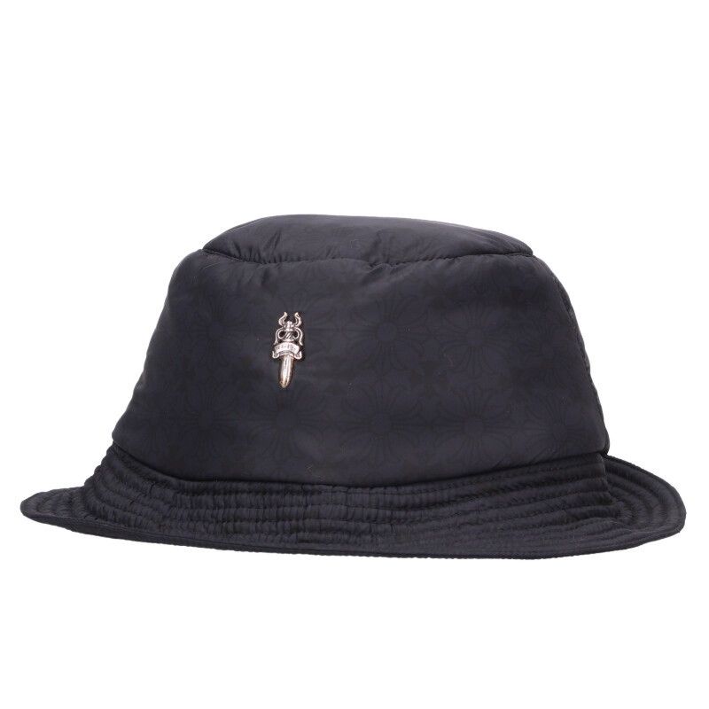 Chrome Hearts All Over Pattern Nylon Bucket Hat with Dagger