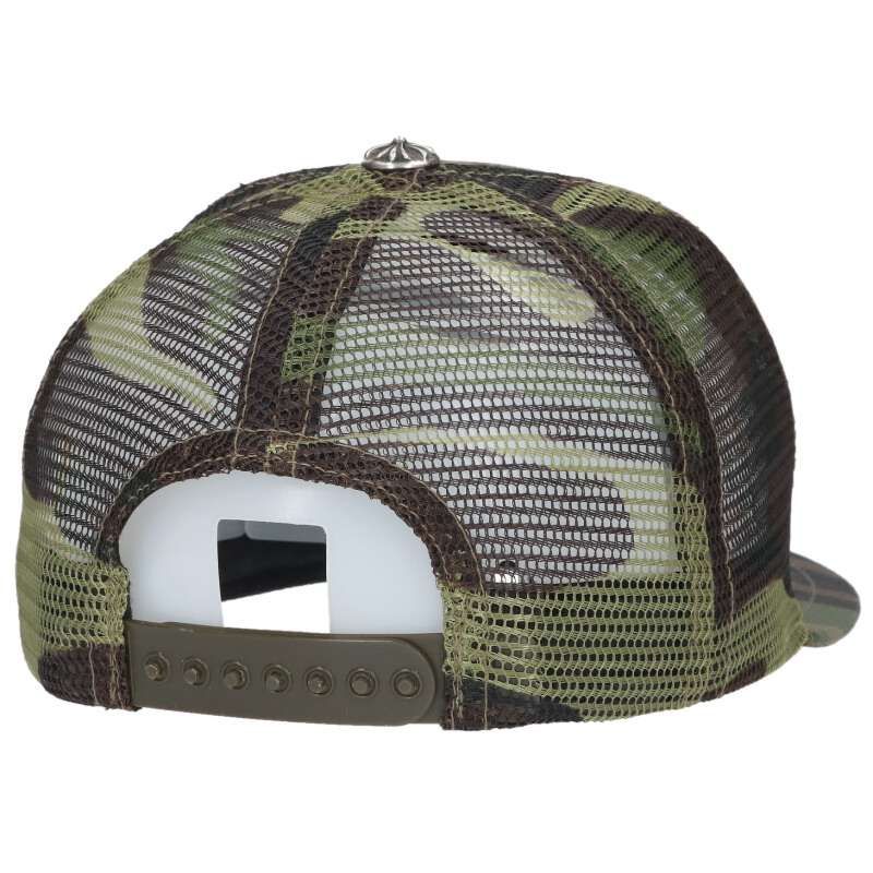 Chrome Hearts Trucker Cap CH Mesh Cap with Patch Cross Ball — view 2