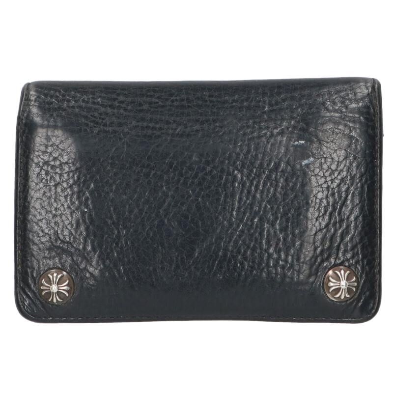 Chrome Hearts Cross Button Leather Wallet