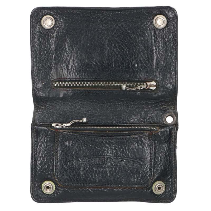 Chrome Hearts Cross Button Leather Wallet — view 3