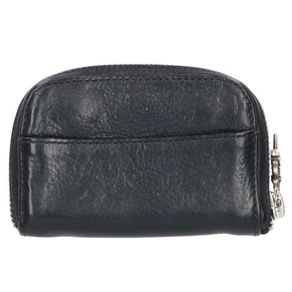 Chrome Hearts Coin Case Daga Round Zip Leather
