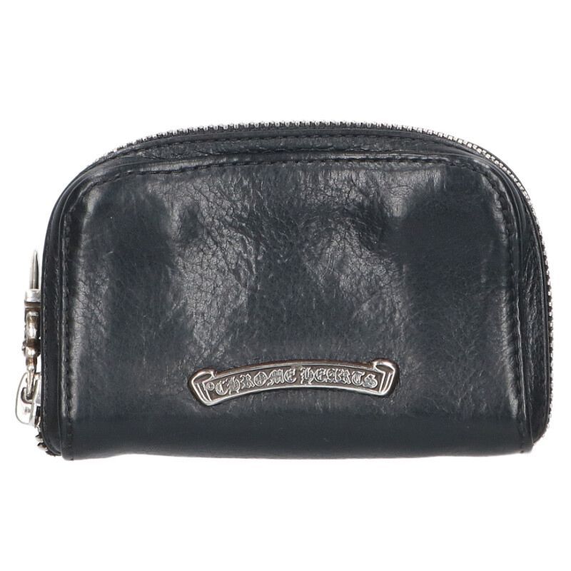 Chrome Hearts Coin Case Daga Round Zip Leather — view 2