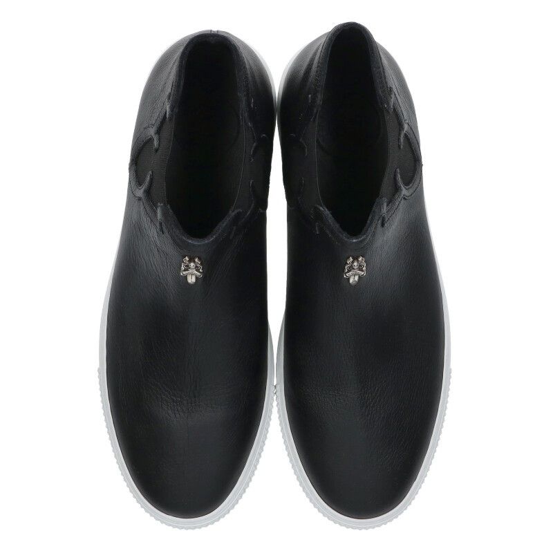 Chrome Hearts Daga Decoration Leather Sneakers — view 4