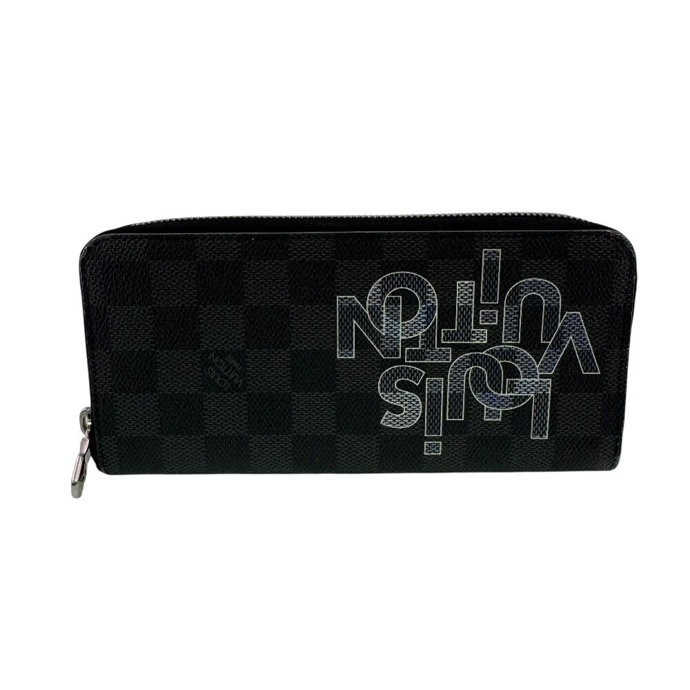 Louis Vuitton Zip Around Organizer Zippy Wallet Vertical Damier Graphite