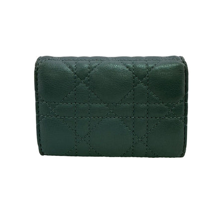 Dior Card Case Coin Purse Era Holder Business Caro Cannage CD Clasp — view 2