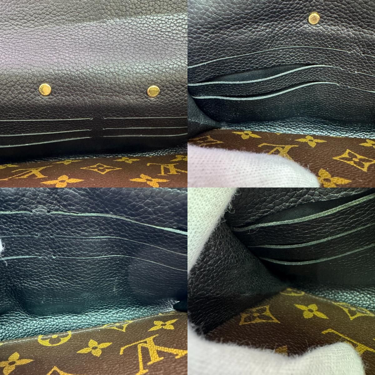 Louis Vuitton Flap Lock Bifold Portefeuille Pallas Monogram Wallet — view 7