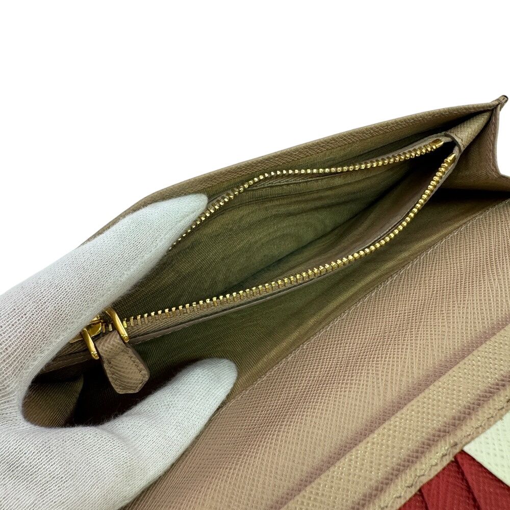 Prada Saffiano Wallet Beige — view 7
