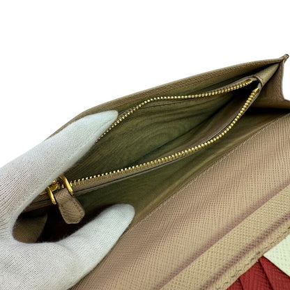 Prada Saffiano Wallet Beige — view 7