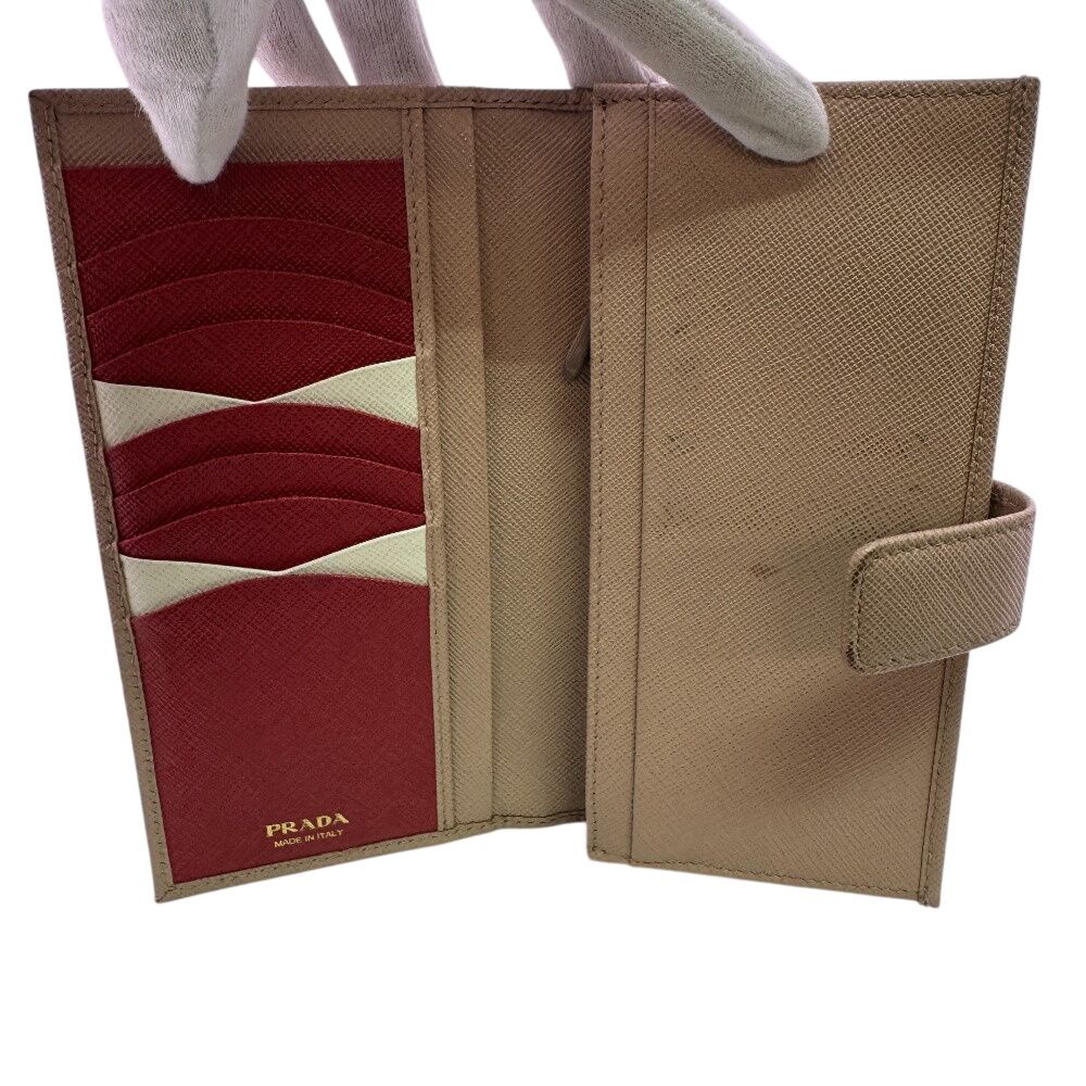 Prada Saffiano Wallet Beige — view 5