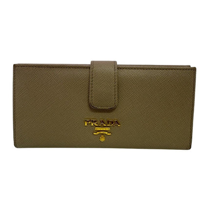 Prada Saffiano Wallet Beige