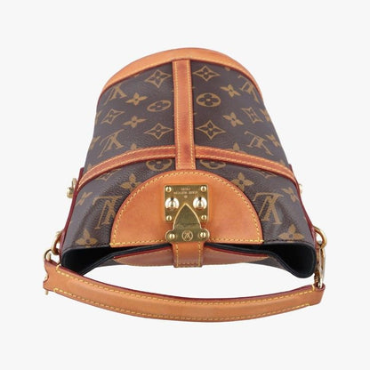 Louis Vuitton Duffle Brown Monogram 2-Way Shoulder Bag Gold — view 5