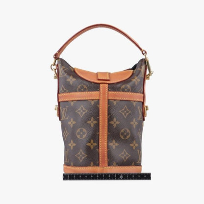 Louis Vuitton Duffle Brown Monogram 2-Way Shoulder Bag Gold — view 2