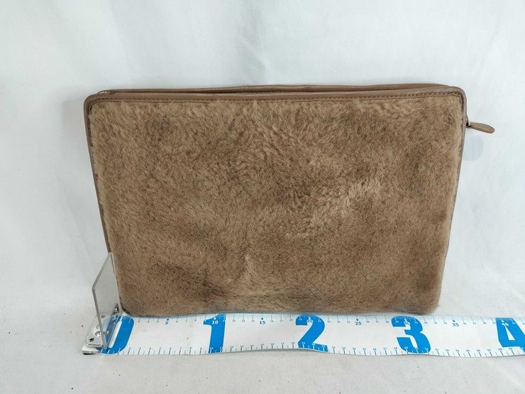 Balenciaga Clutch Bazaar Brown Leather Boa Second Silver — view 2
