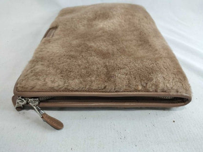 Balenciaga Clutch Bazaar Brown Leather Boa Second Silver — view 5