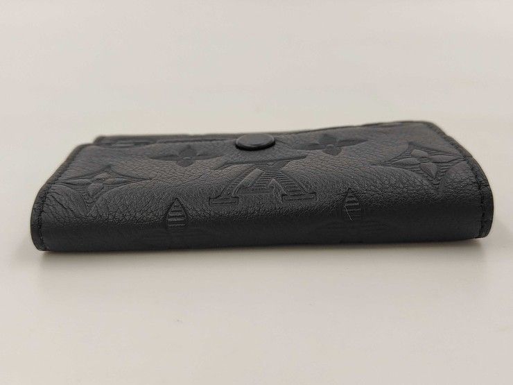 Louis Vuitton Key Case Multicles 6 Black Monogram Shadow Silver Key Holder — view 5