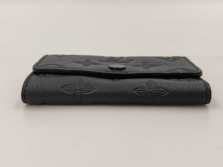 Louis Vuitton Key Case Multicles 6 Black Monogram Shadow Silver Key Holder — view 3