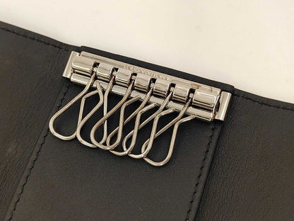 Louis Vuitton Key Case Multicles 6 Black Monogram Shadow Silver Key Holder — view 9