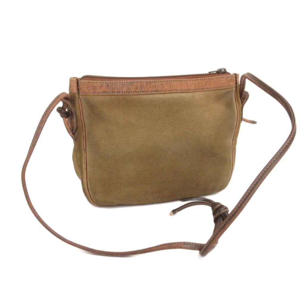 Loewe Anagram Shoulder Bag Suede Green — view 3