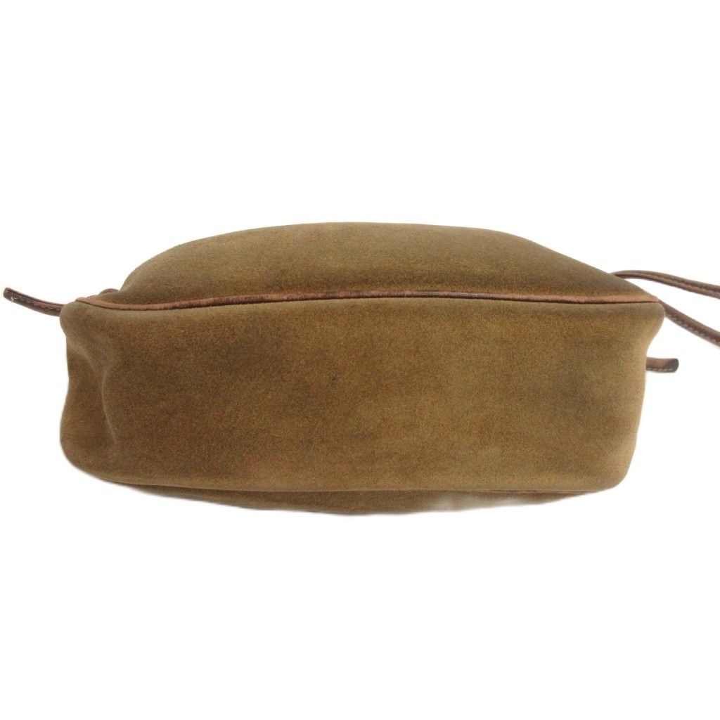 Loewe Anagram Shoulder Bag Suede Green — view 4