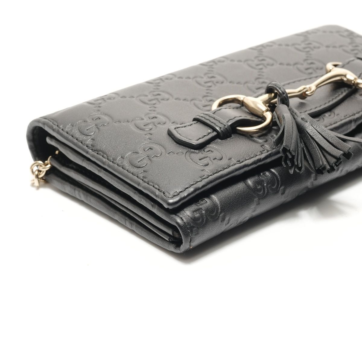 Gucci Shoulder Bag Guccissima Horsebit Chain Wallet — view 5
