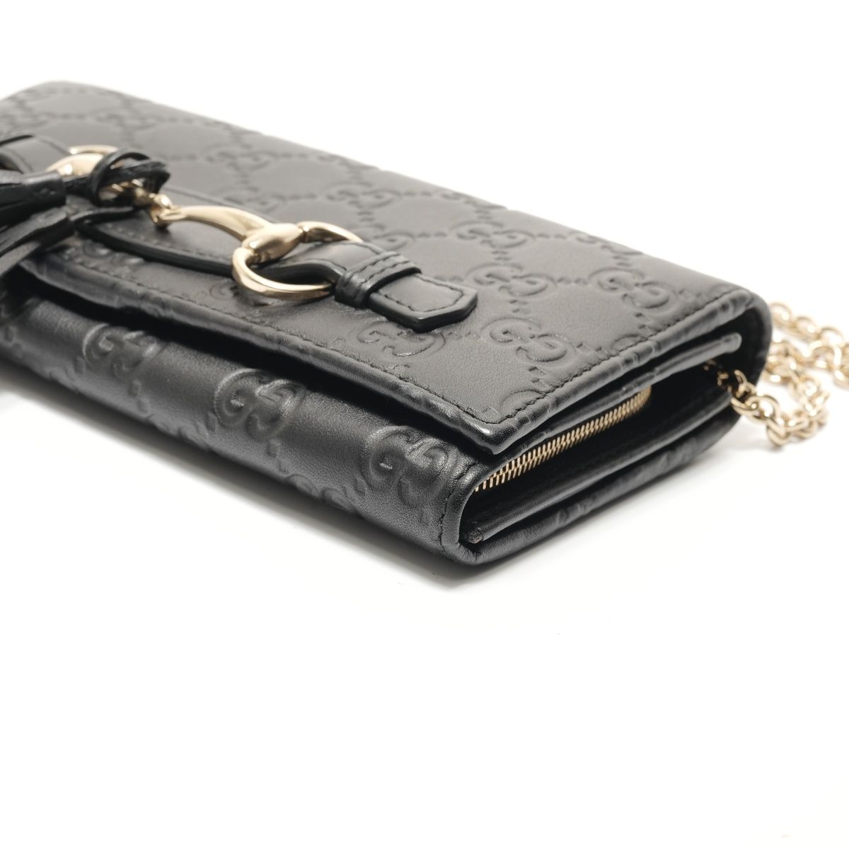 Gucci Shoulder Bag Guccissima Horsebit Chain Wallet — view 6