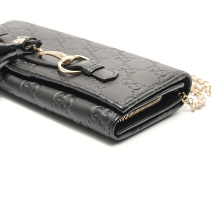 Gucci Shoulder Bag Guccissima Horsebit Chain Wallet — view 6