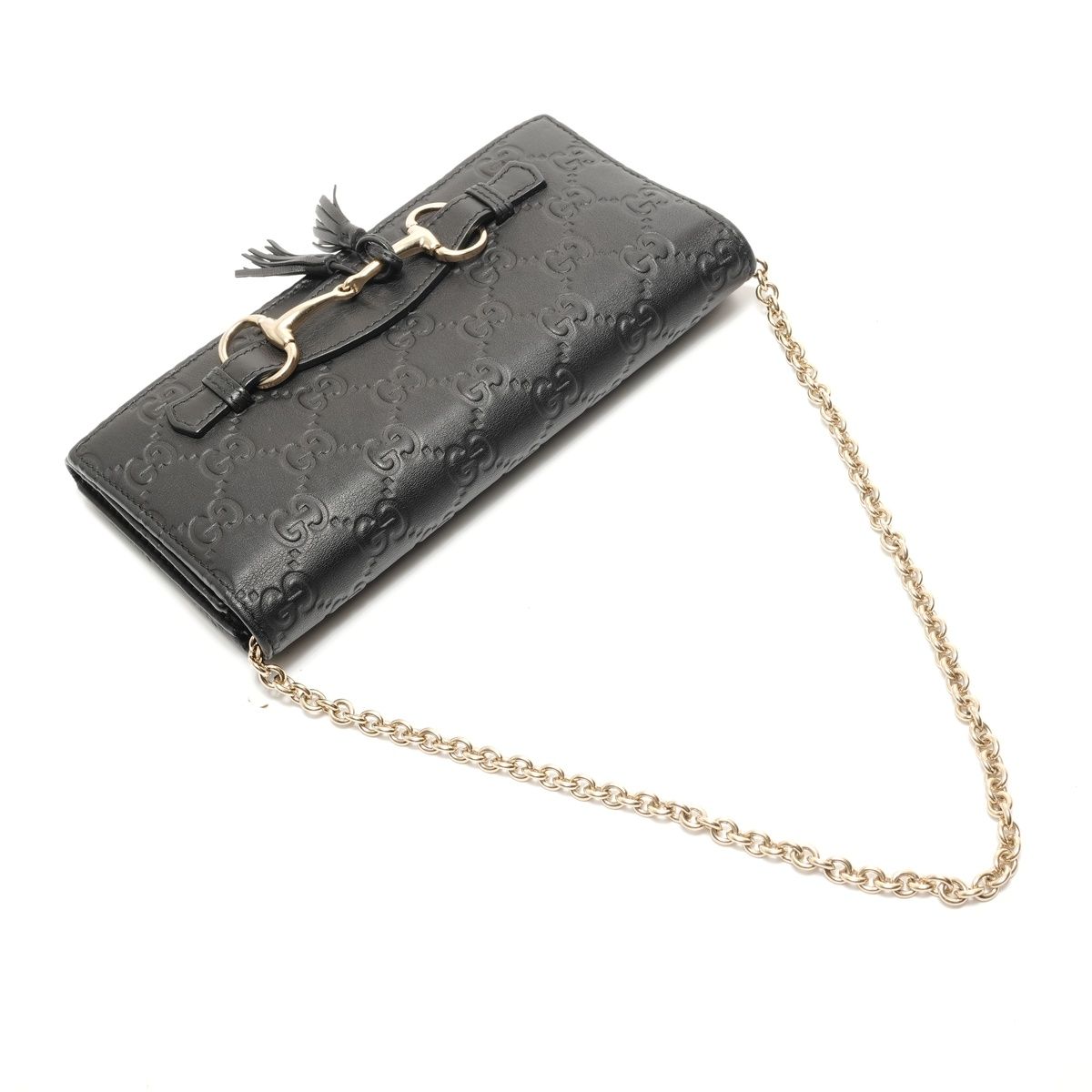 Gucci Shoulder Bag Guccissima Horsebit Chain Wallet — view 8
