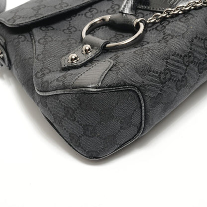 Gucci Shoulder Bag Horsebit GG Canvas — view 5