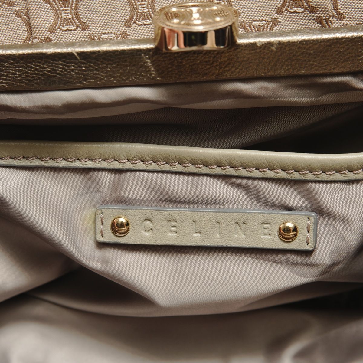 Celine Shoulder Bag Macadam Pouch Canvas — view 9