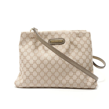 Celine Shoulder Bag Macadam Pouch Canvas