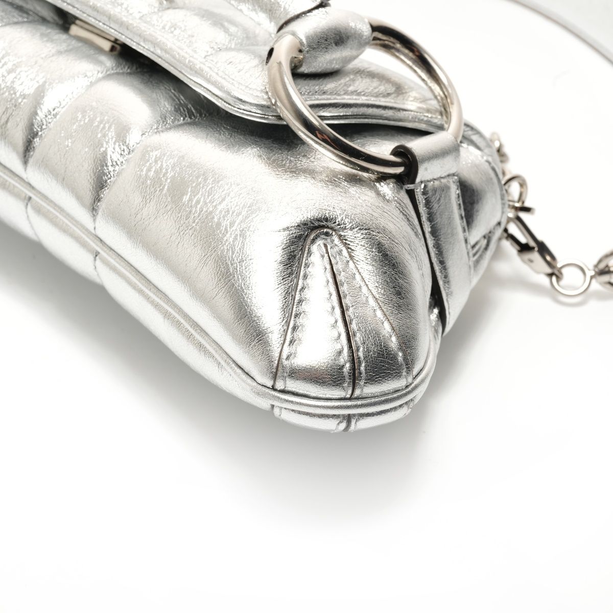 Gucci Shoulder Bag Horsebit Chain 2-Way Leather — view 6