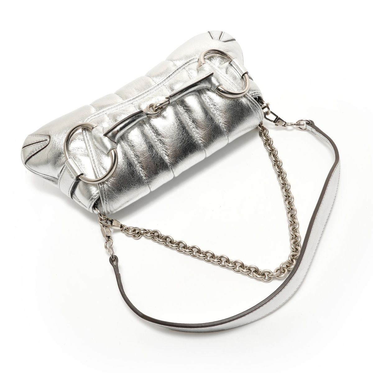 Gucci Shoulder Bag Horsebit Chain 2-Way Leather — view 8