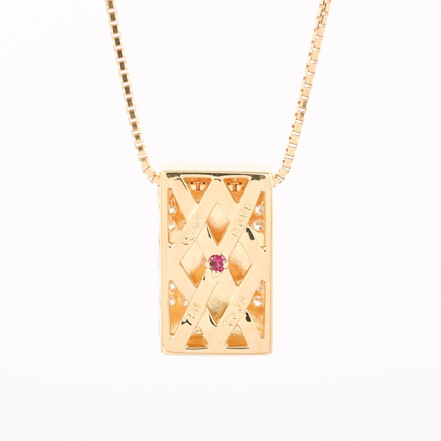 Celine Necklace Diamond Gold — view 3