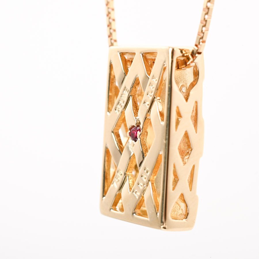 Celine Necklace Diamond Gold — view 4
