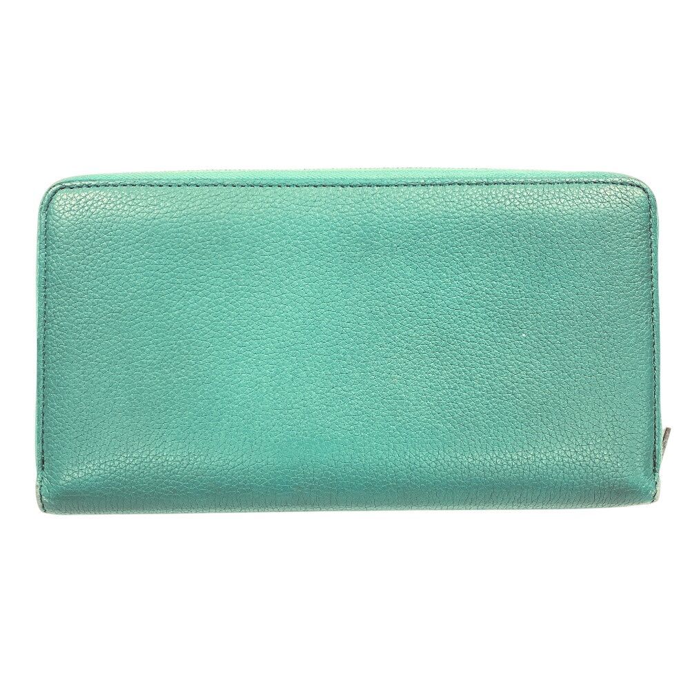Celine Leather Wallet Green — view 2
