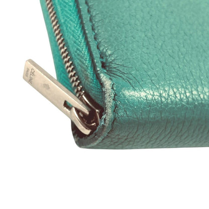 Celine Leather Wallet Green — view 4