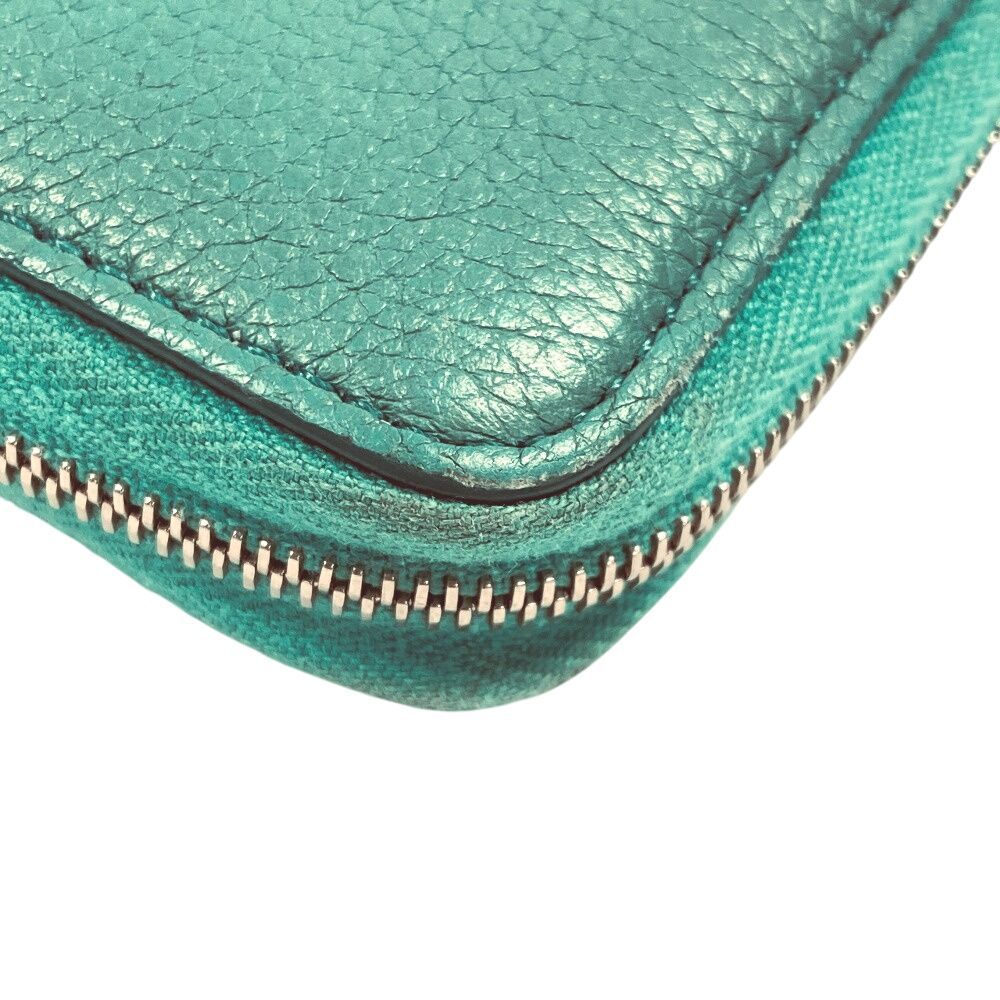 Celine Leather Wallet Green — view 5