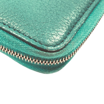 Celine Leather Wallet Green — view 5